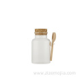 Frosted Bath Salt Plastic jar with spoon